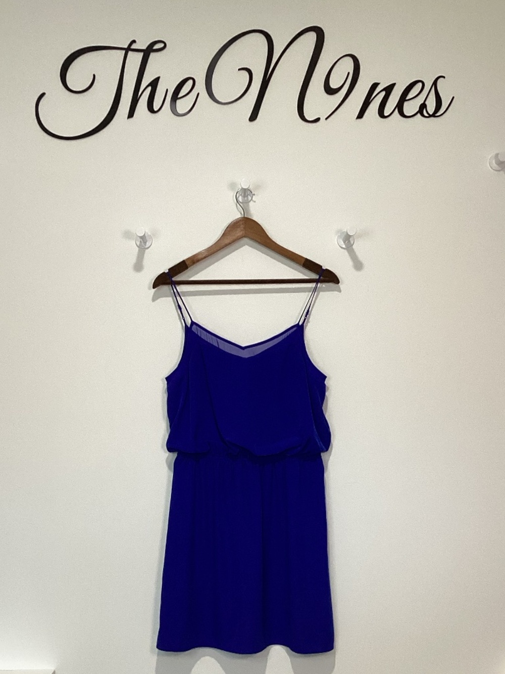 Express Blue / Purple Strapless Mini Dress Medium NWT